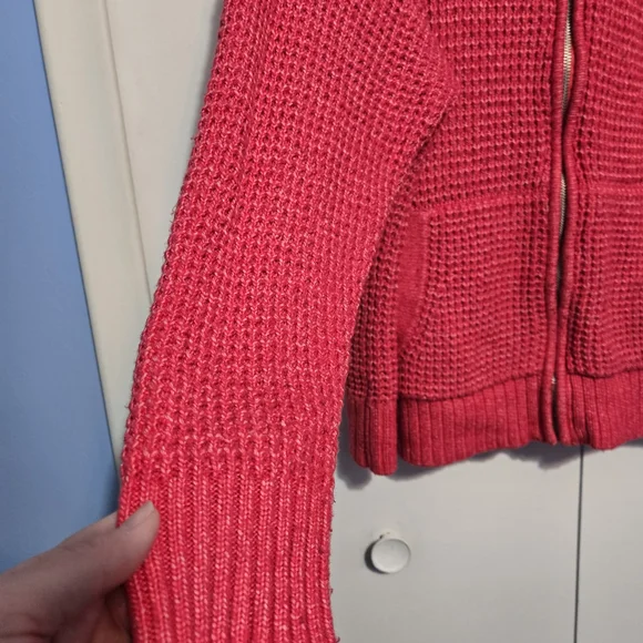 Torrid Women's Vibrant Pink Hooded Cardigan- Size 3X - Picture 3 of 7